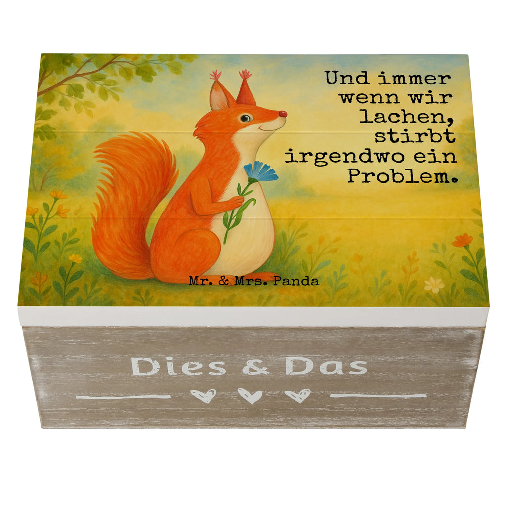 Holzkiste Eichhörnchen Blume Design Schatzkiste, Erinnerungsbox, XXL, Schatulle, Geschenkbox, Kiste, Holzkiste, Truhe, Dekokiste, Erinnerungskiste, Geschenkdose, Aufbewahrungsbox, Tiermotive, Gute Laune, lustige Sprüche, Tiere, Spaß, Eichhorn, Lachen, Eichhörnchen, Spruch positiv, Spruch Deko, Motivation Sprüche, Motivation Bilder, glücklich Spruch