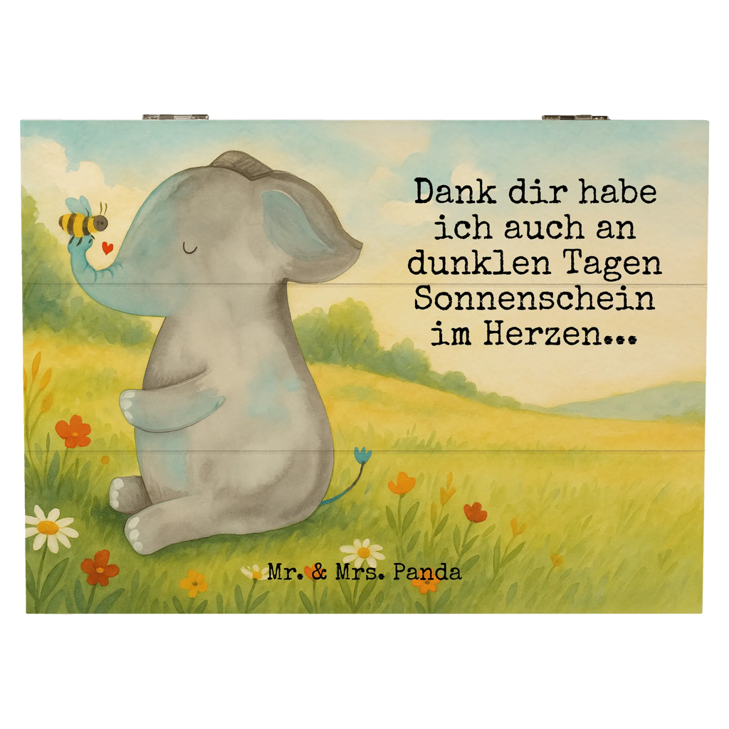 Holzkiste Elefant Biene Design Schatulle, Erinnerungsbox, Truhe, Holzkiste, Aufbewahrungsbox, Erinnerungskiste, Kiste, Dekokiste, XXL, Geschenkdose, Schatzkiste, Geschenkbox, Tiermotive, Gute Laune, lustige Sprüche, Tiere, Jahrestag, Heiratsantrag, Hochzeitsgeschenk, Elefant, Liebesgeschenk, Liebesbeweis, Biene, Liebe, Liebesspruch