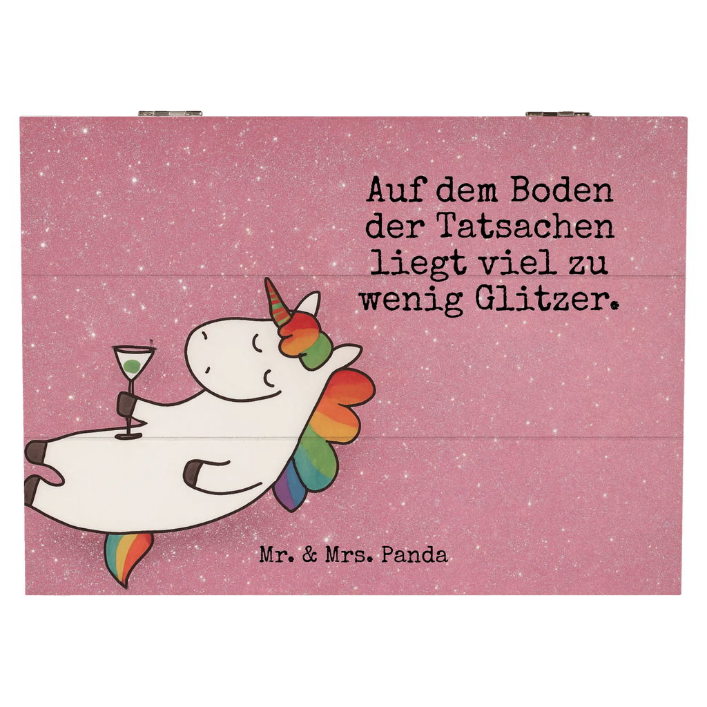 Holzkiste Einhorn Cocktail Design Erinnerungsbox, Kiste, Dekokiste, Erinnerungskiste, XXL, Truhe, Aufbewahrungsbox, Geschenkdose, Schatzkiste, Geschenkbox, Holzkiste, Schatulle, Einhorn, Einhörner, Einhorn Deko, Unicorn, lustig, witzig, Freundin, Spaß, Sekt, Cuba Libre, Rum, Glitzer, Geburtstag, Caipirinha, Party, Spruch, Feiern