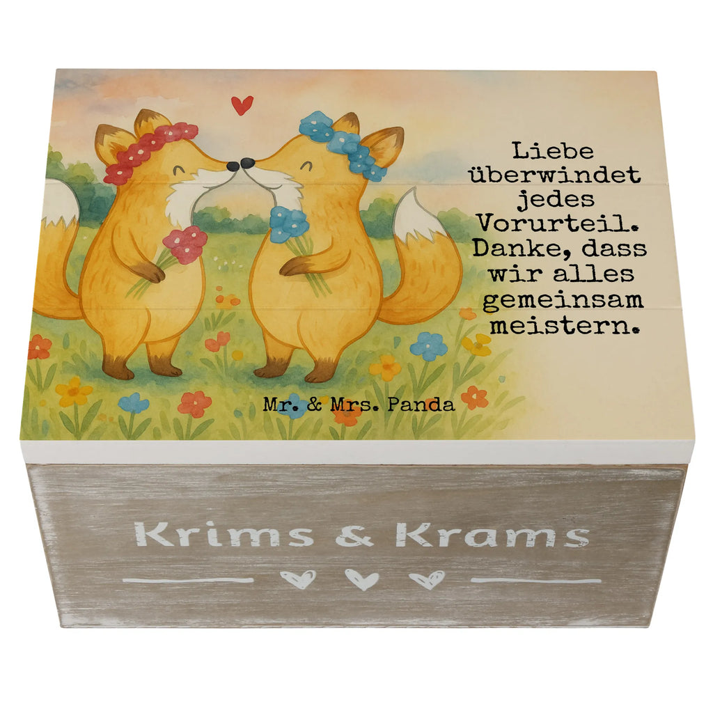 Holzkiste Füchse Lesbian Pride Design Schatulle, Erinnerungskiste, Dekokiste, Kiste, Schatzkiste, Geschenkdose, Geschenkbox, XXL, Truhe, Aufbewahrungsbox, Holzkiste, Erinnerungsbox, Hochzeit, Hochzeitsgeschenk, Ehe, Hochzeitsfeier, Trauung, Trauungsgeschenk, Hochzeitskarte, Verlobungsfeier, Verlobungsgeschenk, Hochzeitsgeschenkideen, Hochzeitsgeschenke für Brautpaar