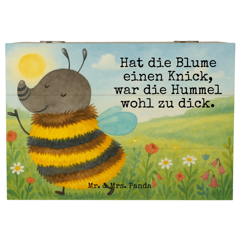 Holzkiste Hummel flauschig Design Holzkiste, Schatulle, Geschenkdose, XXL, Erinnerungsbox, Dekokiste, Aufbewahrungsbox, Truhe, Kiste, Geschenkbox, Erinnerungskiste, Schatzkiste, Tiermotive, Gute Laune, lustige Sprüche, Tiere, Natur, Hummel, Blume, Biene, Flauschig