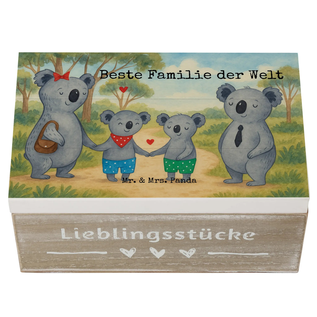 Skrzynia drewniana Rodzina koali dwa Design Schatzkiste, Erinnerungskiste, Erinnerungsbox, Geschenkdose, Kiste, Holzkiste, XXL, Schatulle, Dekokiste, Aufbewahrungsbox, Geschenkbox, Truhe, Familie, Vatertag, Muttertag, Bruder, Schwester, Mama, Papa, Oma, Opa, Koalabär, Koala, beste Familie, Lieblingsfamilie, Familienzeit, Familienleben, Koalafamilie
