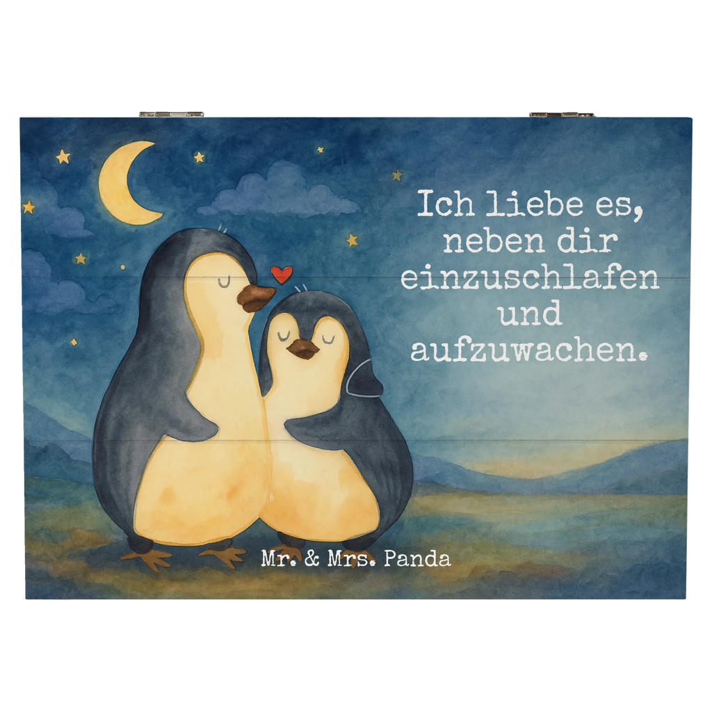 Holzkiste Pinguine Einschlafen Design Erinnerungskiste, Truhe, Holzkiste, XXL, Aufbewahrungsbox, Schatzkiste, Kiste, Erinnerungsbox, Dekokiste, Geschenkdose, Schatulle, Geschenkbox, Liebe, Partner, Freund, Freundin, Ehemann, Ehefrau, Heiraten, Verlobung, Heiratsantrag, Liebesgeschenk, Jahrestag, Hocheitstag, Geschenk für Partner, Valentinstag, Mitbringsel, Liebesbeweis, Geschenk für Frauen, Geschenk für Freundin, für Ehemann, Hochzeitstag, für Männer