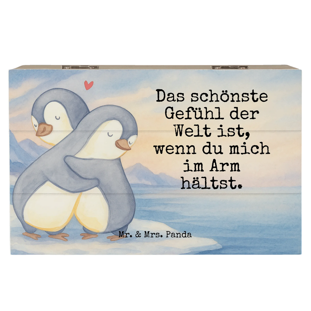 Skrzynia drewniana Pingwiny przytulanie Design Kiste, Schatulle, Erinnerungsbox, Schatzkiste, Geschenkdose, Geschenkbox, Truhe, Aufbewahrungsbox, Erinnerungskiste, XXL, Dekokiste, Holzkiste, Liebe, Partner, Freund, Freundin, Ehemann, Ehefrau, Heiraten, Verlobung, Heiratsantrag, Liebesgeschenk, Jahrestag, Hocheitstag, Geschenk für Frauen, Hochzeitstag, Geschenk für Freundin, für Ehemann, für Männer, Liebesbeweis, Geschenk für Partner, Mitbringsel, Valentinstag