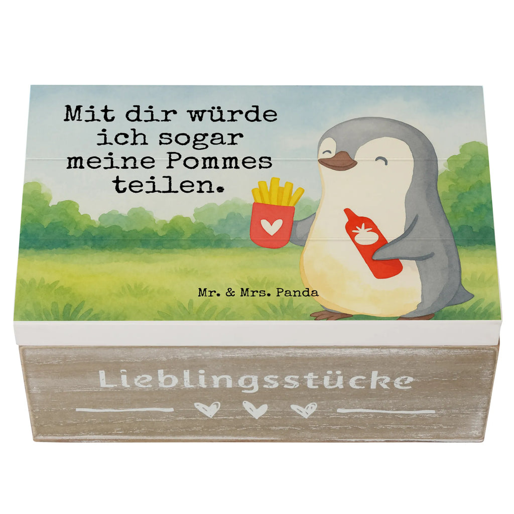 Holzkiste Pinguin Pommes Design Holzkiste, XXL, Truhe, Kiste, Aufbewahrungsbox, Schatzkiste, Dekokiste, Geschenkdose, Erinnerungsbox, Geschenkbox, Schatulle, Erinnerungskiste, Liebe, Partner, Freund, Freundin, Ehemann, Ehefrau, Heiraten, Verlobung, Heiratsantrag, Liebesgeschenk, Jahrestag, Hocheitstag, Valentinstag, Mitbringsel, Geschenk für Frauen, Liebesbeweis, für Ehemann, Geschenk für Freundin, für Männer, Hochzeitstag, Geschenk für Partner