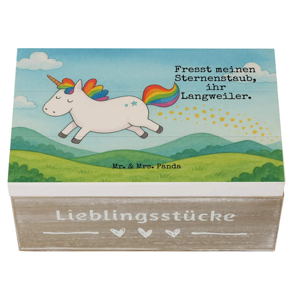 Holzkiste Einhorn Happy Design XXL, Kiste, Aufbewahrungsbox, Truhe, Geschenkdose, Erinnerungskiste, Holzkiste, Dekokiste, Schatulle, Erinnerungsbox, Geschenkbox, Schatzkiste, Einhorn, Einhörner, Einhorn Deko, Unicorn, Spaß, spannend, glücklich, Lachen, Lebensfreude, witzig, fröhlich, Freude, Lächeln