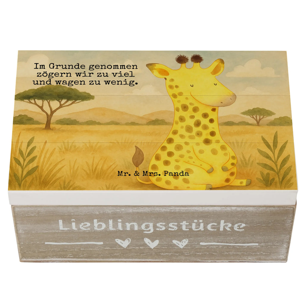 Wooden chest giraffe Satisfied Design Kiste, XXL, Schatzkiste, Geschenkbox, Erinnerungskiste, Dekokiste, Aufbewahrungsbox, Schatulle, Holzkiste, Geschenkdose, Truhe, Erinnerungsbox, Afrika, Wildtiere, Glück, Giraffe, Abenteuer, Zufrieden