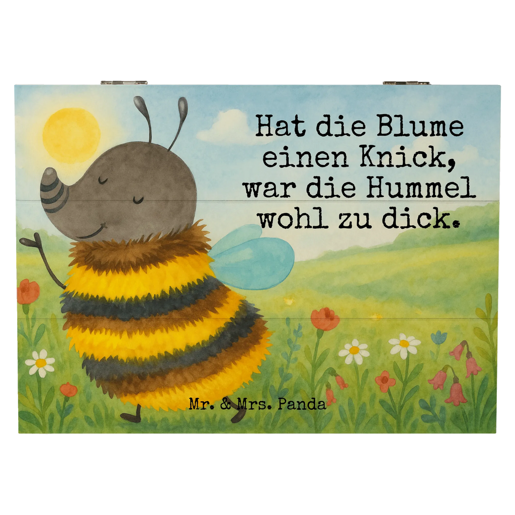 Holzkiste Hummel flauschig Design Holzkiste, Schatulle, Geschenkdose, XXL, Erinnerungsbox, Dekokiste, Aufbewahrungsbox, Truhe, Kiste, Geschenkbox, Erinnerungskiste, Schatzkiste, Tiermotive, Gute Laune, lustige Sprüche, Tiere, Natur, Hummel, Blume, Biene, Flauschig