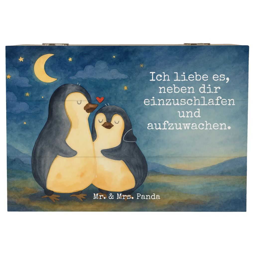 Holzkiste Pinguine Einschlafen Design Erinnerungskiste, Truhe, Holzkiste, XXL, Aufbewahrungsbox, Schatzkiste, Kiste, Erinnerungsbox, Dekokiste, Geschenkdose, Schatulle, Geschenkbox, Liebe, Partner, Freund, Freundin, Ehemann, Ehefrau, Heiraten, Verlobung, Heiratsantrag, Liebesgeschenk, Jahrestag, Hocheitstag, Geschenk für Partner, Valentinstag, Mitbringsel, Liebesbeweis, Geschenk für Frauen, Geschenk für Freundin, für Ehemann, Hochzeitstag, für Männer