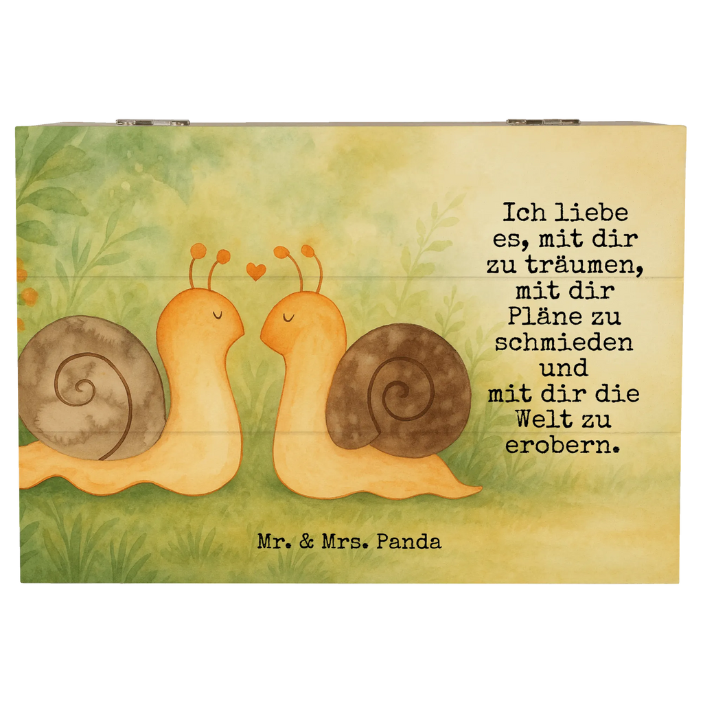 Skrzynia drewniana Miłość ślimaków Design Schatzkiste, Erinnerungsbox, Holzkiste, Geschenkbox, Erinnerungskiste, Schatulle, Dekokiste, Kiste, Aufbewahrungsbox, Geschenkdose, Truhe, XXL, Liebe, Partner, Freund, Freundin, Ehemann, Ehefrau, Heiraten, Verlobung, Heiratsantrag, Liebesgeschenk, Jahrestag, Hocheitstag