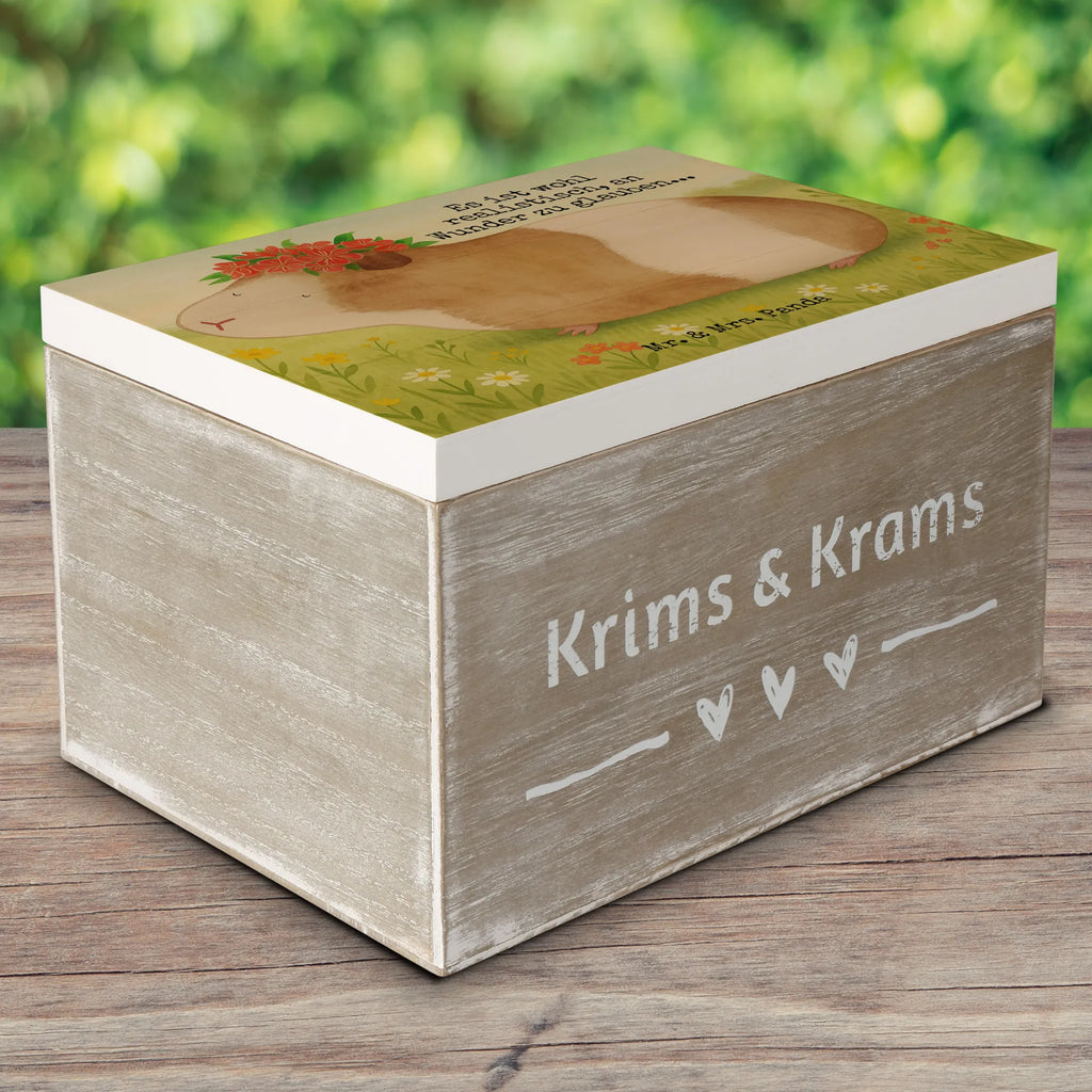Skrzynia drewniana świnka morska mądrość Design Aufbewahrungsbox, Truhe, Geschenkbox, Erinnerungsbox, Dekokiste, Schatulle, Erinnerungskiste, Geschenkdose, XXL, Schatzkiste, Holzkiste, Kiste, Tiermotive, Gute Laune, lustige Sprüche, Tiere, Wunderland, Spruch, Weisheit, Wunder, Realität, Motivation, Blumenkind, Meeries, Meerschweinchen, Meerie