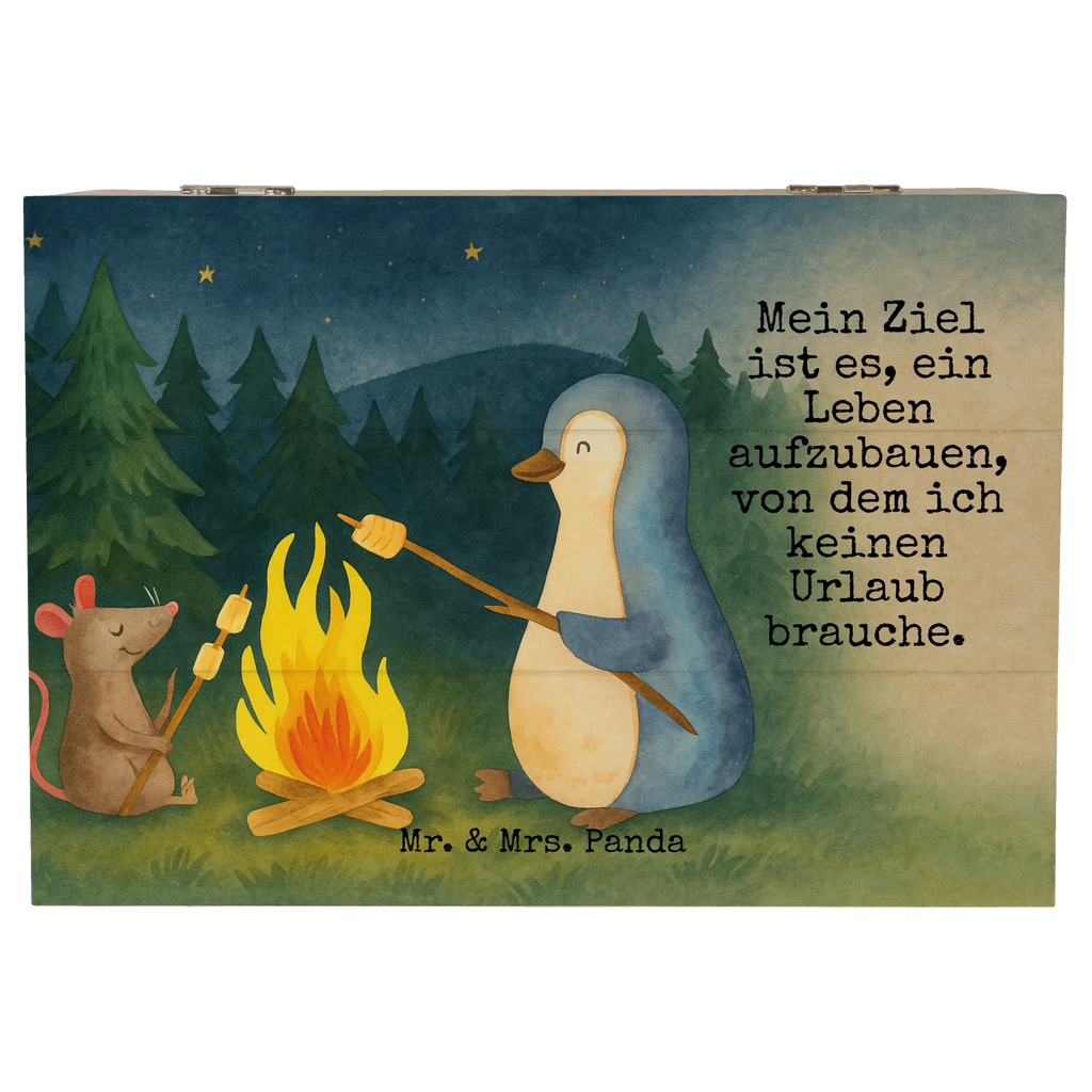 Wooden chest Penguin campfire Design Truhe, Erinnerungskiste, Geschenkdose, Holzkiste, Geschenkbox, Kiste, Schatulle, Aufbewahrungsbox, Erinnerungsbox, XXL, Schatzkiste, Dekokiste, Pinguin, Neustart, Arbeit, Feuer, Liebe, grillen, Marshmallows, Motivation, Maus, Leben, Pinguine, Job, Büroalltag, Lebensspruch, Büro, Lagerfeuer, Lebensmotivation