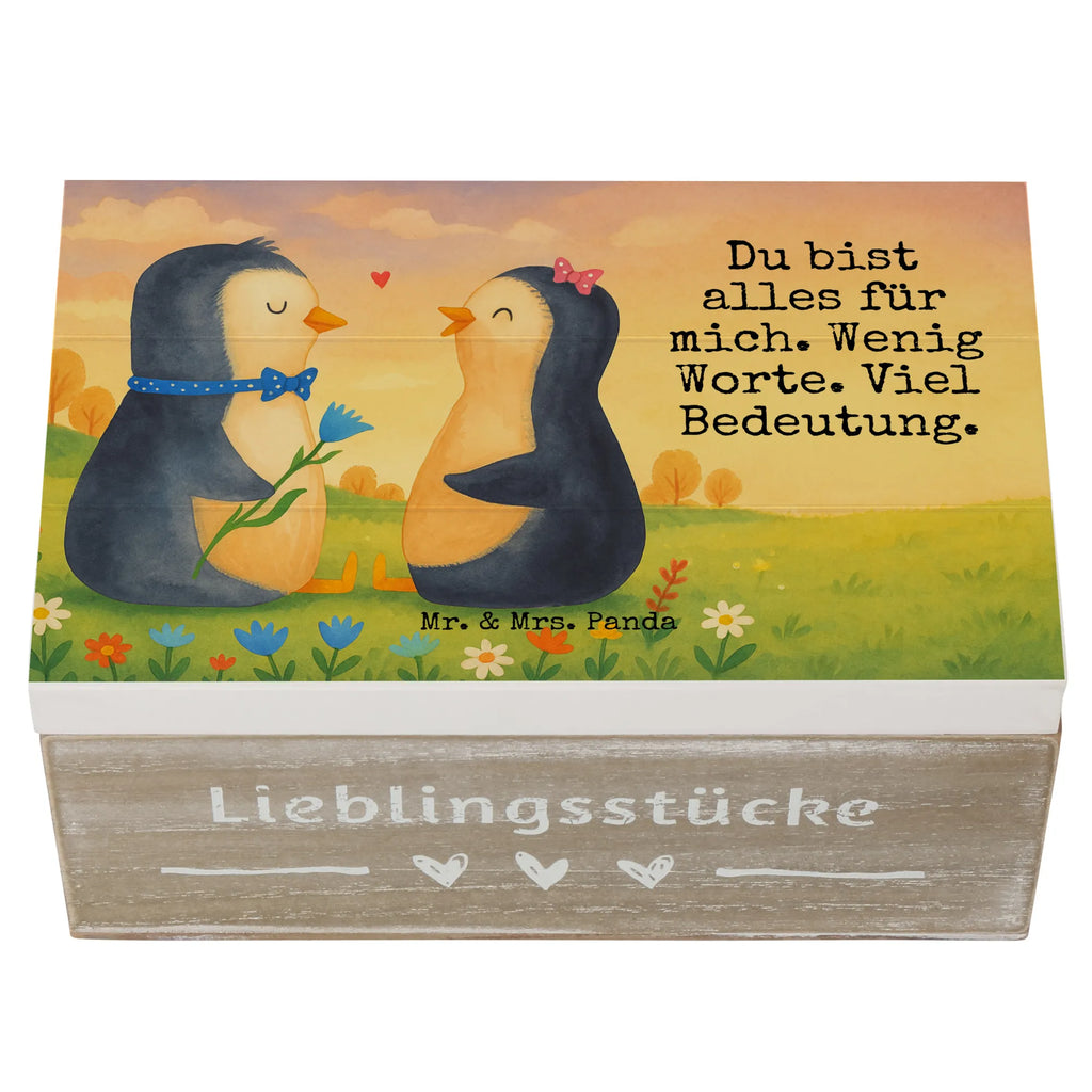 Skrzynia drewniana Pingwin para Design Geschenkdose, Truhe, Geschenkbox, XXL, Dekokiste, Schatulle, Schatzkiste, Aufbewahrungsbox, Kiste, Holzkiste, Erinnerungskiste, Erinnerungsbox, Pinguin, große Liebe, Liebesbeweis, Liebe, Hochzeitstag, Traumpaar, Hochzeit, Liebesgeschenk, Liebespaar, Hochzeitsgeschenk, Pinguine, Jahrestag, Verlobung