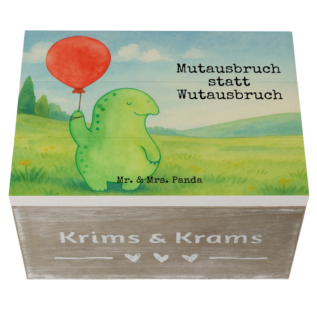 Holzkiste Schildkröte Luftballon Design XXL, Erinnerungskiste, Truhe, Schatulle, Aufbewahrungsbox, Dekokiste, Geschenkbox, Erinnerungsbox, Schatzkiste, Kiste, Holzkiste, Geschenkdose, Schildkröte, Schildkröten, Mutausbruch, Motivation, Motivationsspruch