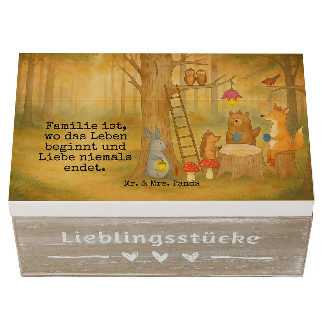 Wooden chest forest animals picnic Design Kiste, Geschenkbox, Truhe, Dekokiste, Schatulle, Holzkiste, Schatzkiste, XXL, Erinnerungskiste, Erinnerungsbox, Aufbewahrungsbox, Geschenkdose, Tiermotive, Gute Laune, lustige Sprüche, Tiere, Igel, Waldtiere, Picknick, Wald, Hase, Fuchs, Maus, Eichhörnchen