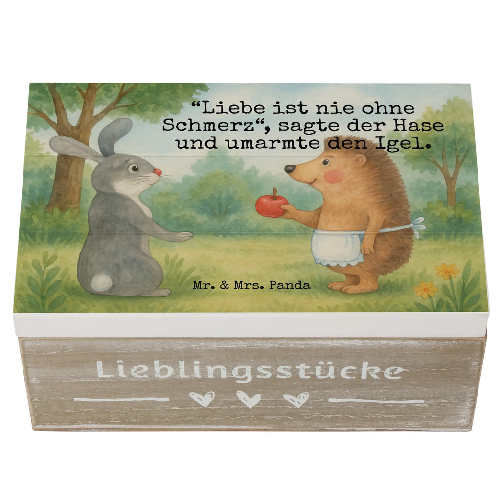 Holzkiste Hase Igel Design Geschenkbox, Kiste, Aufbewahrungsbox, Truhe, XXL, Erinnerungsbox, Schatulle, Schatzkiste, Geschenkdose, Dekokiste, Erinnerungskiste, Holzkiste, Tiermotive, Gute Laune, lustige Sprüche, Tiere, Trösten, Liebeskummer Geschenk, Liebe Spruch, Hase, Igel, Spruch romantisch, Trennungsschmerz, Herzschmerz, Igel und Hase