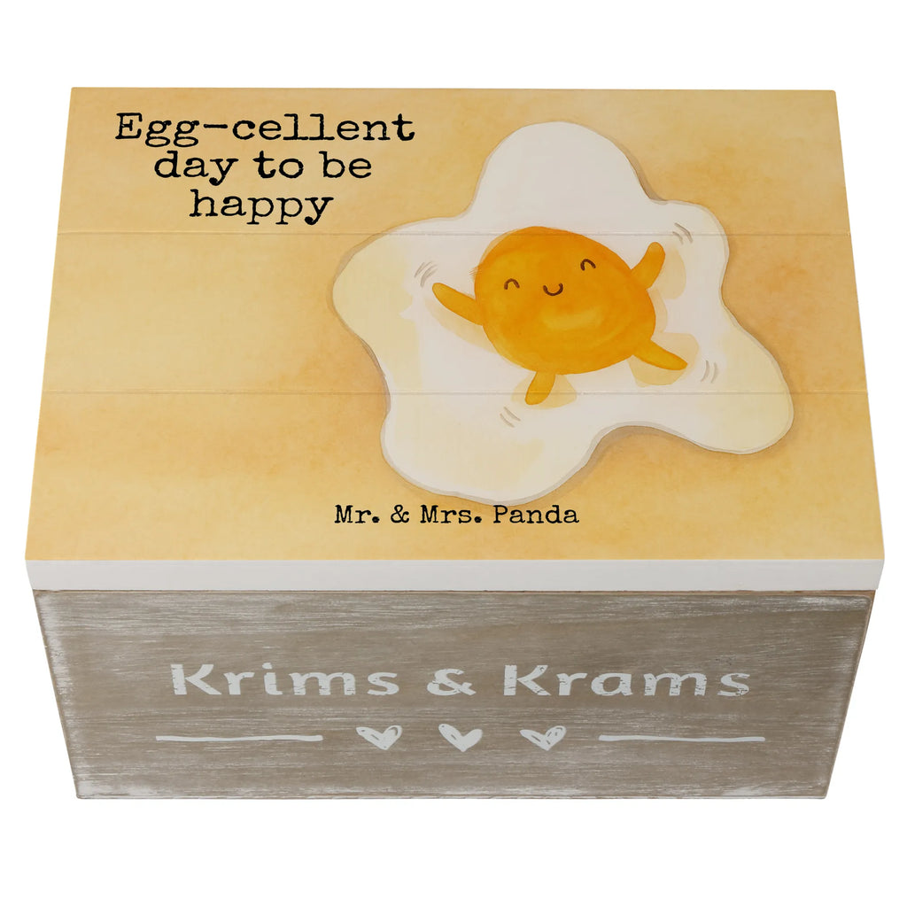 Holzkiste Spiegelei Ei Design Aufbewahrungsbox, Erinnerungsbox, Schatulle, Truhe, Geschenkdose, Holzkiste, Erinnerungskiste, Kiste, Geschenkbox, Schatzkiste, XXL, Dekokiste, Tiermotive, Gute Laune, lustige Sprüche, Tiere, Glücklich, Tag, Ei, Spiegelei, Schön, Liebe