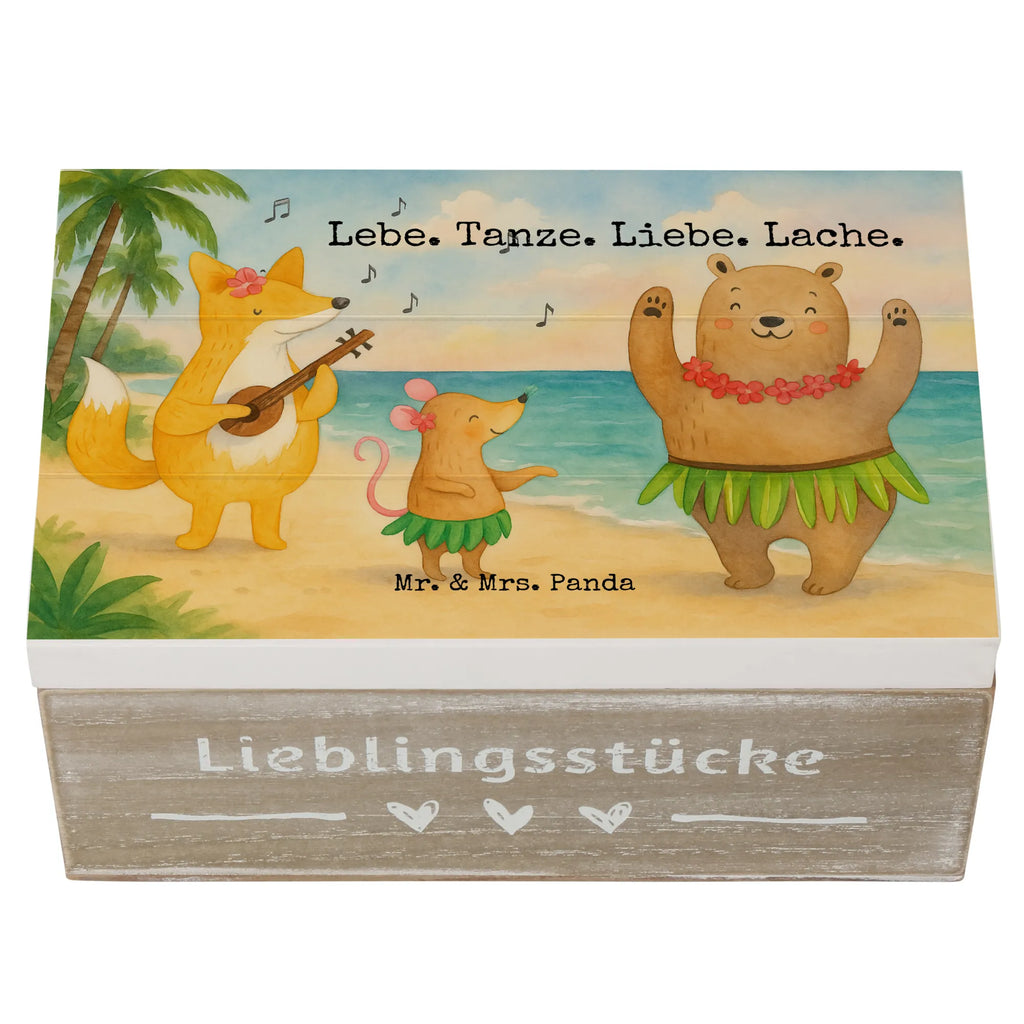 Holzkiste Waldtiere Aloha Design Kiste, Schatulle, Erinnerungskiste, Aufbewahrungsbox, Dekokiste, Schatzkiste, XXL, Holzkiste, Erinnerungsbox, Geschenkbox, Truhe, Geschenkdose, Tiermotive, Gute Laune, lustige Sprüche, Tiere, Igel, Tanzen, Aloha, Waldtiere, Bär, Wald, Hase, Leben, Musik, Lachen