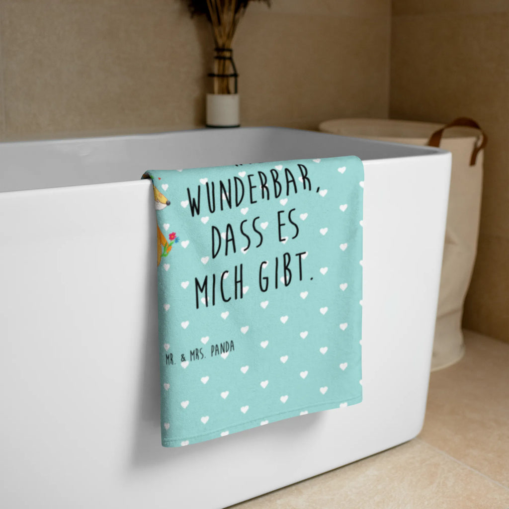 Photo XL Towel Fox Flower fox, foxes, forest wildlife, clever as a fox, animal lover, girlfriend, flower, joy, self-love, fox girl, me, girlfriends, proof of love, motivation, flowers, flower girl, love