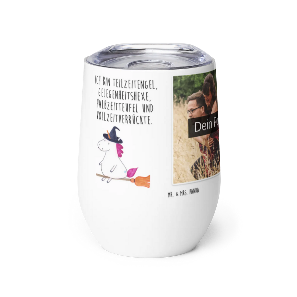 Personalized Photo Wine Mug unicorn Witch unicorn, unicorns, witch, girlfriend present, wife gift, devil, angel, bad girl, mad, Unicorn, bitch