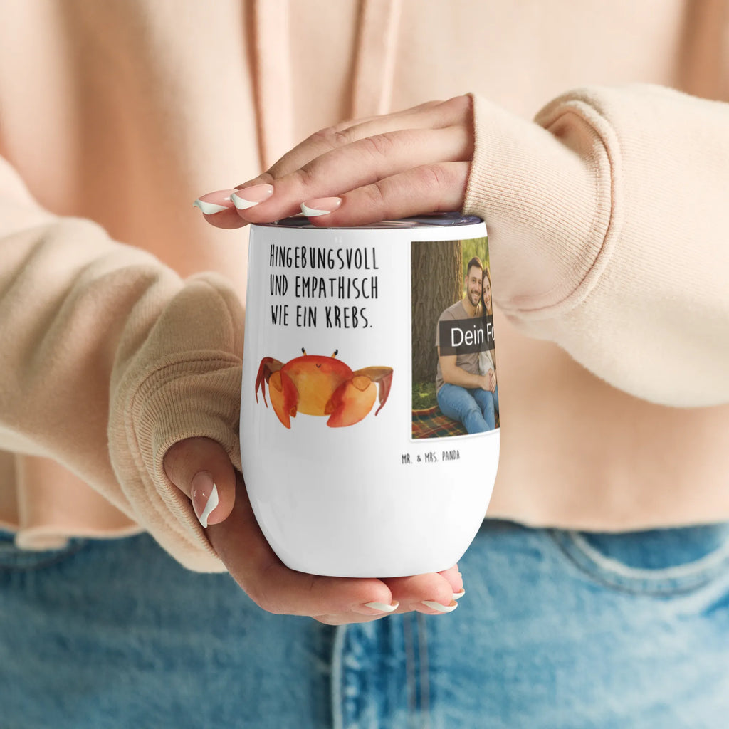 Personalized Photo Wine Mug Star sign Cancer constellations, birthdays, astrology, zodiac, date of birth, month of birth, birthday june, crab present, birthday july, crab, present june, sea animal, present july, crab zodiac sign, crabs, present sea