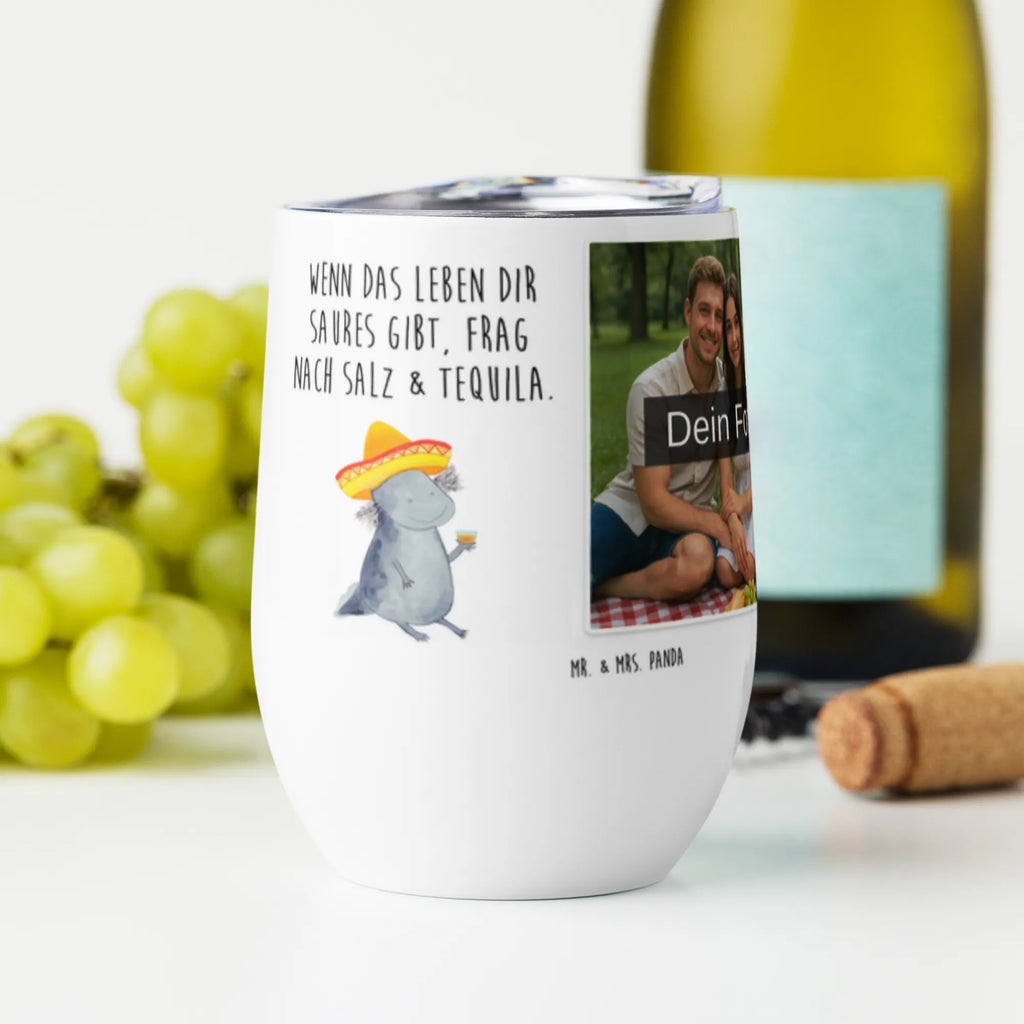 Personalized Photo Wine Mug axolotl tequila Axolotl, Axelotl, marine animals, Mexican walking fish, salamander, Mexico, Tail Lurch, Fire Dragon, Tequila, Fire Salamander, Motivation, Amphibian, Lemon, Sombrero, Axolot, Saying