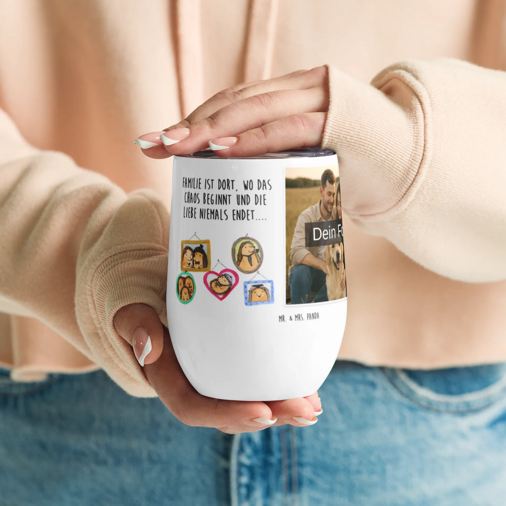 Personalized Photo Wine Mug Hedgehog family Family, Father's Day, Mother's Day, brother, sister, Mom, Dad, love, happiness, mum, pictures, hedgehogs, solidarity, dad