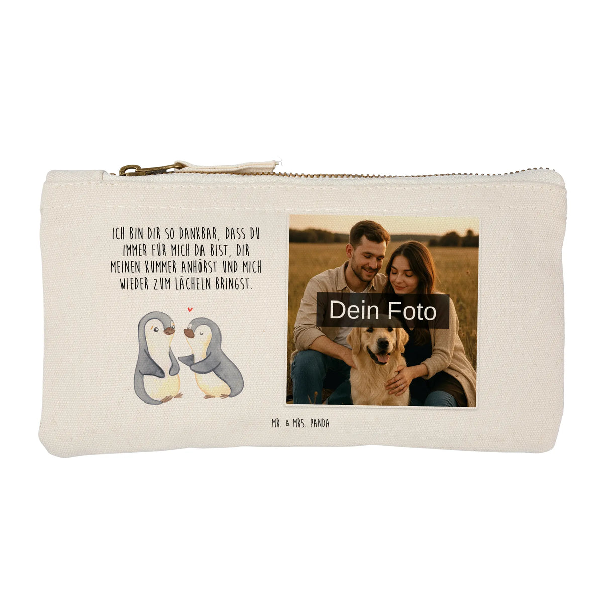 Personalized Photo Makeup Bag penguins console Loving, Two, Together, Marriage, Proposal of marriage, Love gift, gift for her, gift for him, anniversary gift, Valentine's Day Gift for Women Love Gift Anniversary Wedding Anniversary Party Favor Gift for Girlfriend Gift for Partner Boyfriend Gift Token of Love for Men for Husband