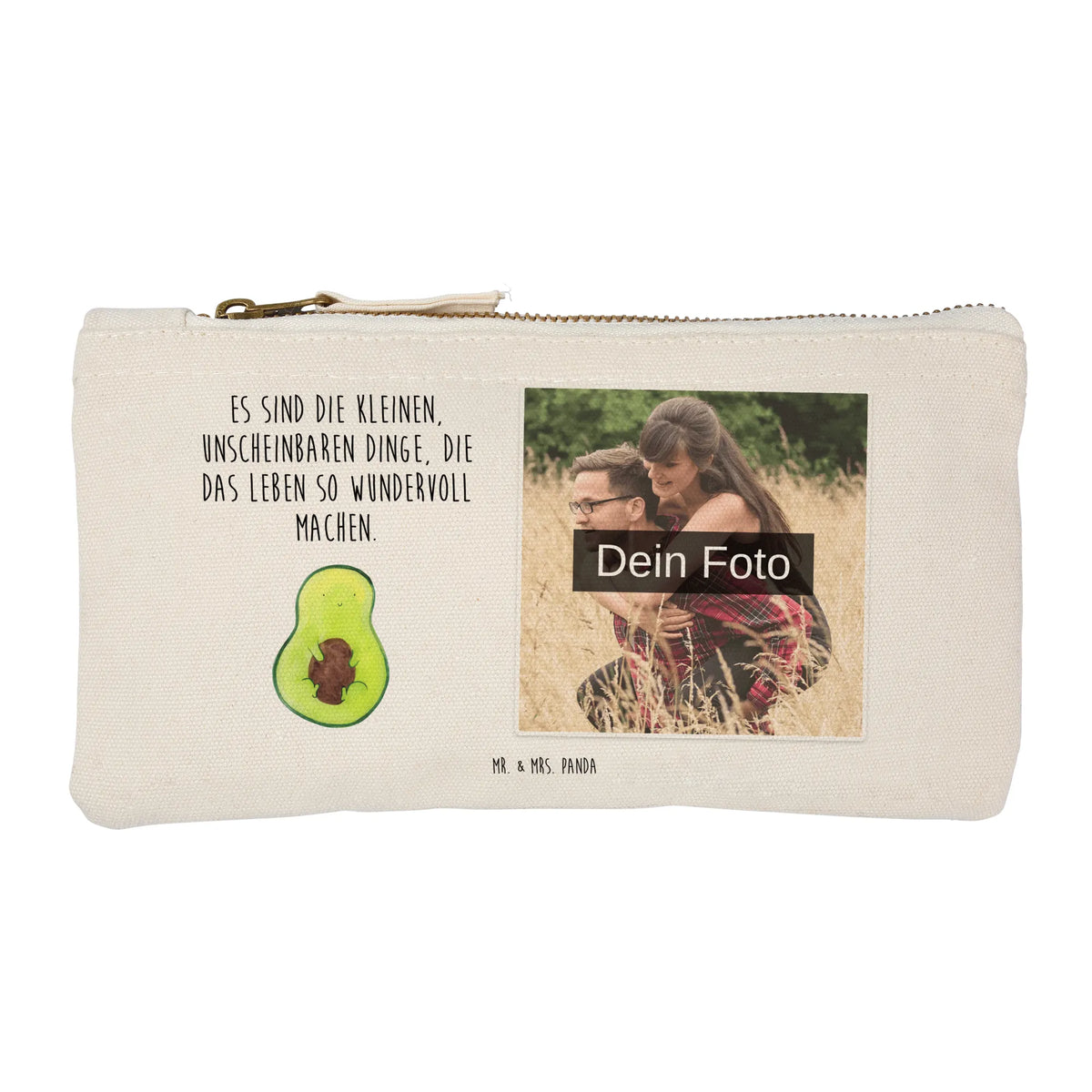 Personalized Photo Makeup Bag avocado core vegetables, seed, plant, avocado seed, saying life