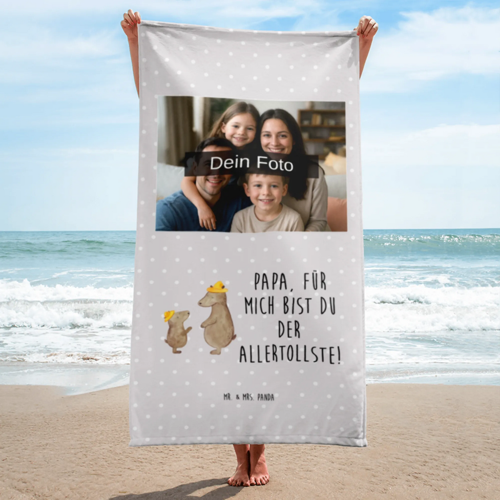 Photo XL Towel Bears with hats Family, Father's Day, Mother's Day, brother, sister, Mom, Dad, daddy, role model, family, father-son, children, child, favourite person, sons, son, father, bear, father's day, dad