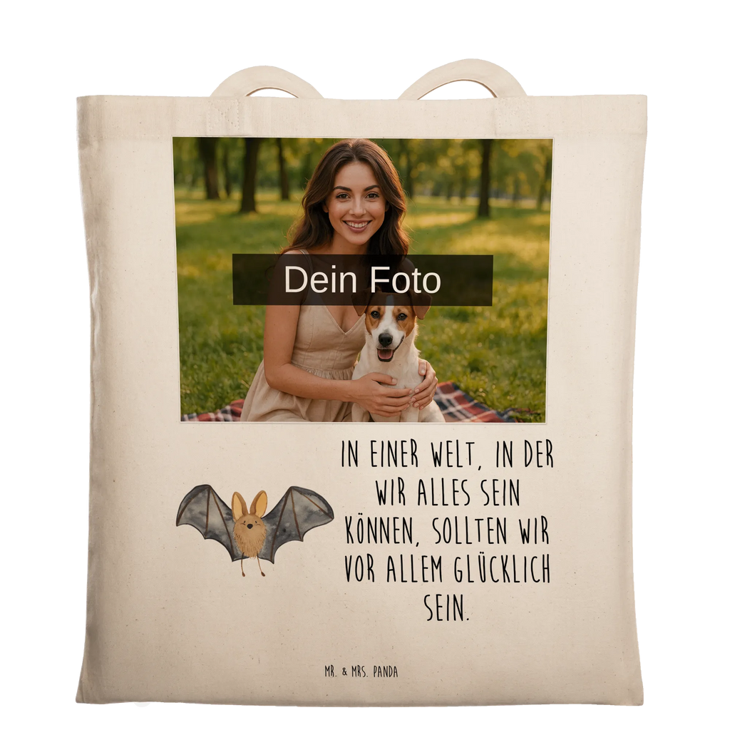 Personalisierte Foto Tragetasche Fledermaus Flügel Personalisierte Foto Tragetasche, Tiermotive, Gute Laune, lustige Sprüche, Tiere
