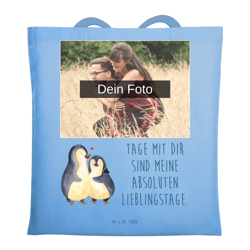 Personalisierte Foto Tragetasche Pinguin umarmen Personalisierte Foto Tragetasche, Pinguin, Hochzeit, Hochzeitsgeschenk, Verlobung, Jahrestag, Liebesbeweis, Liebespaar, Hochzeitstag, Liebesgeschenk, Liebe
