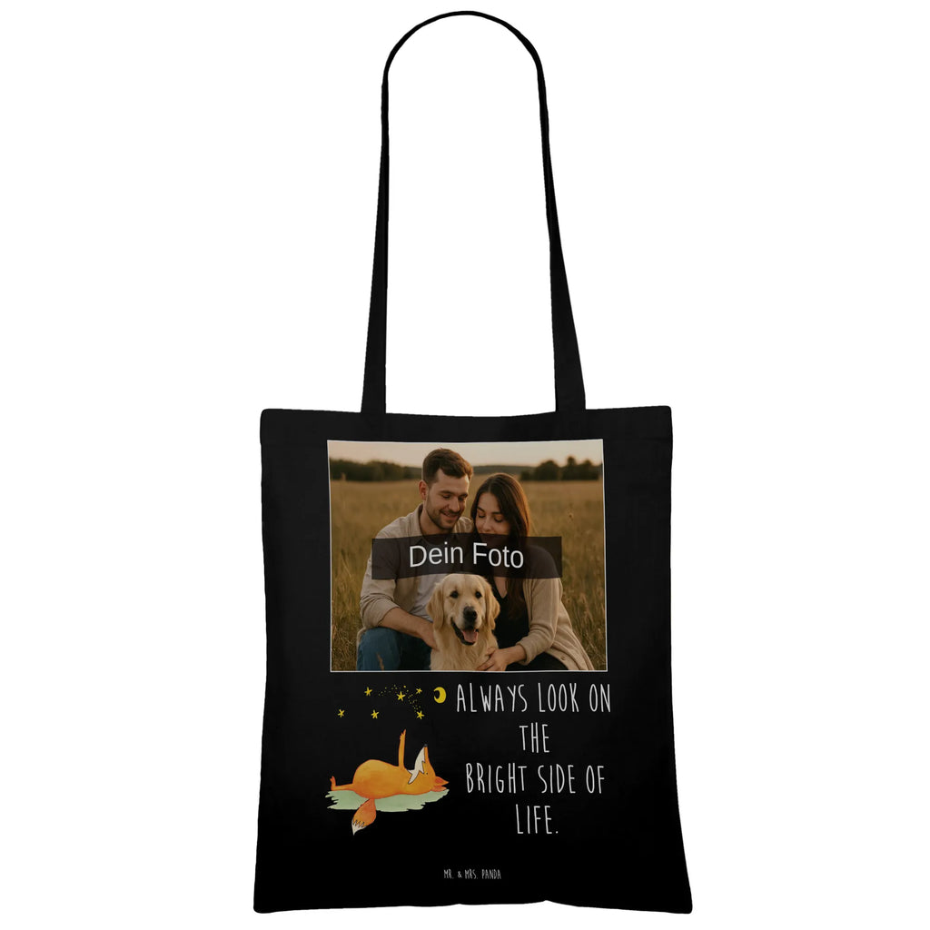 Personalisierte Foto Tragetasche Fuchs Sterne Personalisierte Foto Tragetasche, Fuchs, Spruch positiv, Spruch schön, Füchse, tröstende Worte, Always Look on the Bright Side of Life, Romantik