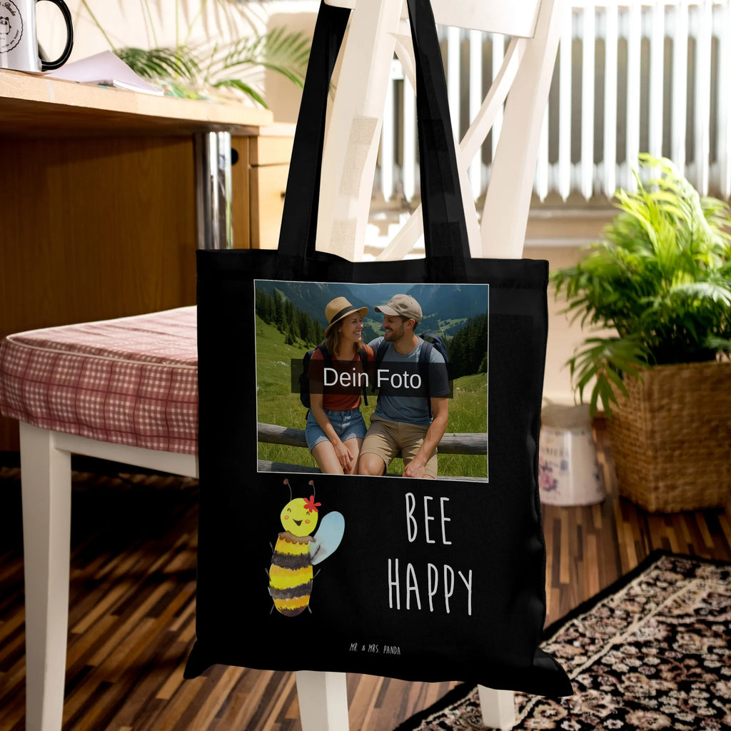 Personalisierte Foto Tragetasche Biene Happy Personalisierte Foto Tragetasche, Biene, Wespe, Hummel