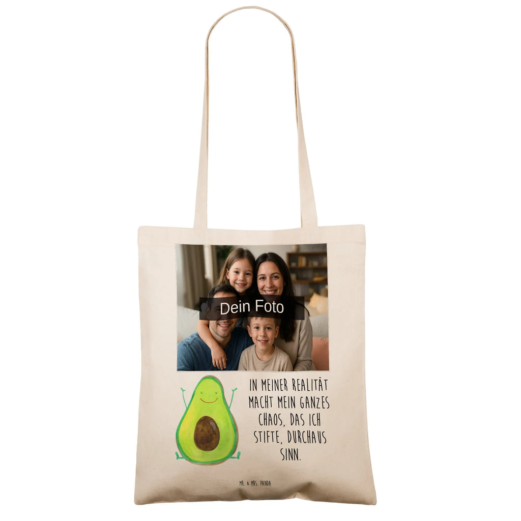 Personalisierte Foto Tragetasche Avocado Glücklich Personalisierte Foto Tragetasche, Avocado, Veggie, Vegan, Gesund, Chaos
