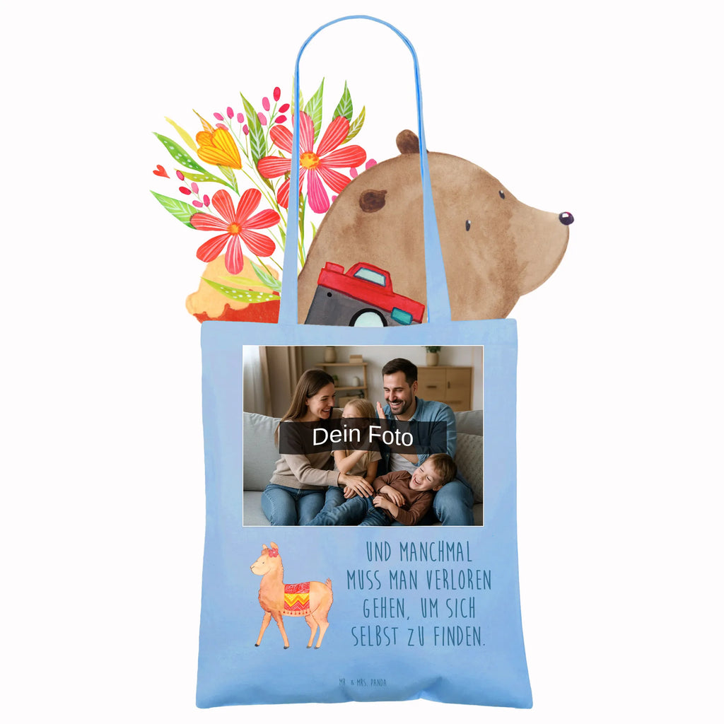 Personalisierte Foto Tragetasche Alpaka Stolz Personalisierte Foto Tragetasche, Alpaka, Lama