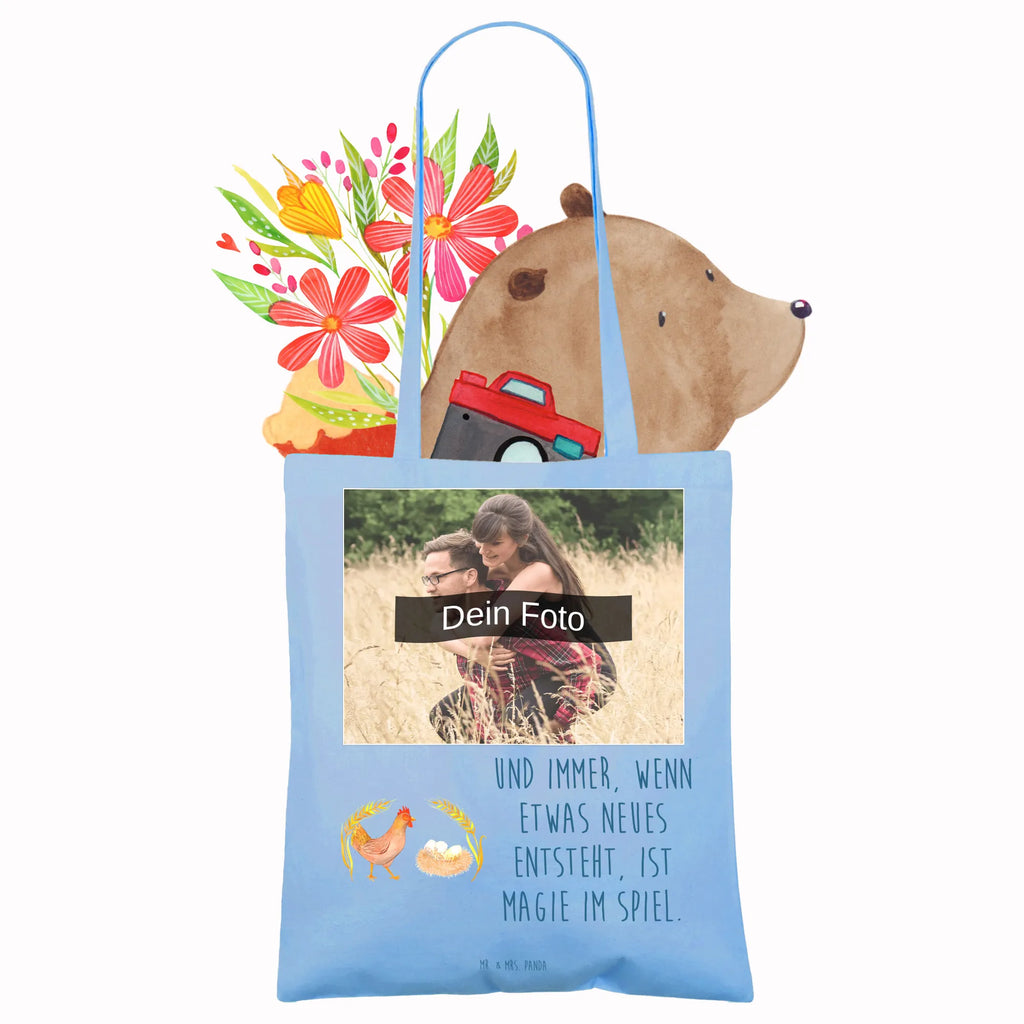 Personalisierte Foto Tragetasche Huhn Stolz Personalisierte Foto Tragetasche, Bauernhof, Hoftiere, Landwirt, Landwirtin, Hahn, Henne, Hühner, Eier, Hof, Landleben, Motivation, Geburt, Magie, Spruch, Schwangerschaft