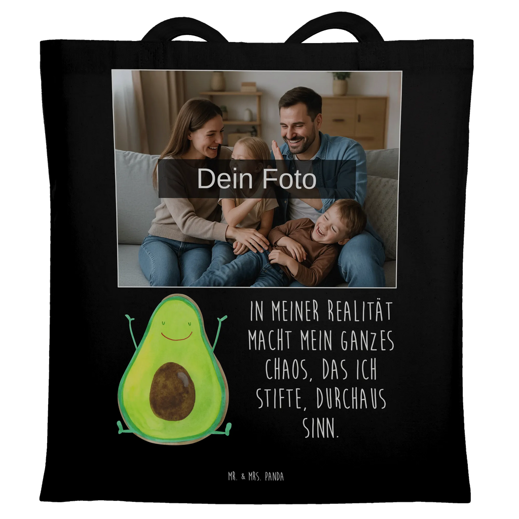Personalisierte Foto Tragetasche Avocado Glücklich Personalisierte Foto Tragetasche, Avocado, Veggie, Vegan, Gesund, Chaos