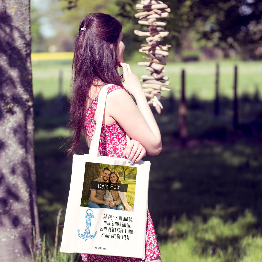Personalisierte Foto Tragetasche Anker Blau Personalisierte Foto Tragetasche, Tiermotive, Gute Laune, lustige Sprüche, Tiere