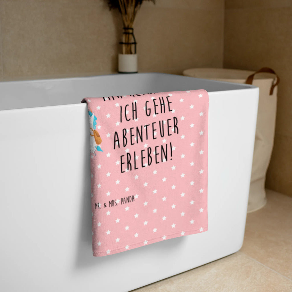 Photo XL Towel unicorn climber unicorn, unicorns, world traveler, mountains, explorer, mountaineer, travel, english, vacation, world trip, adventure, Einhorn, adventurer