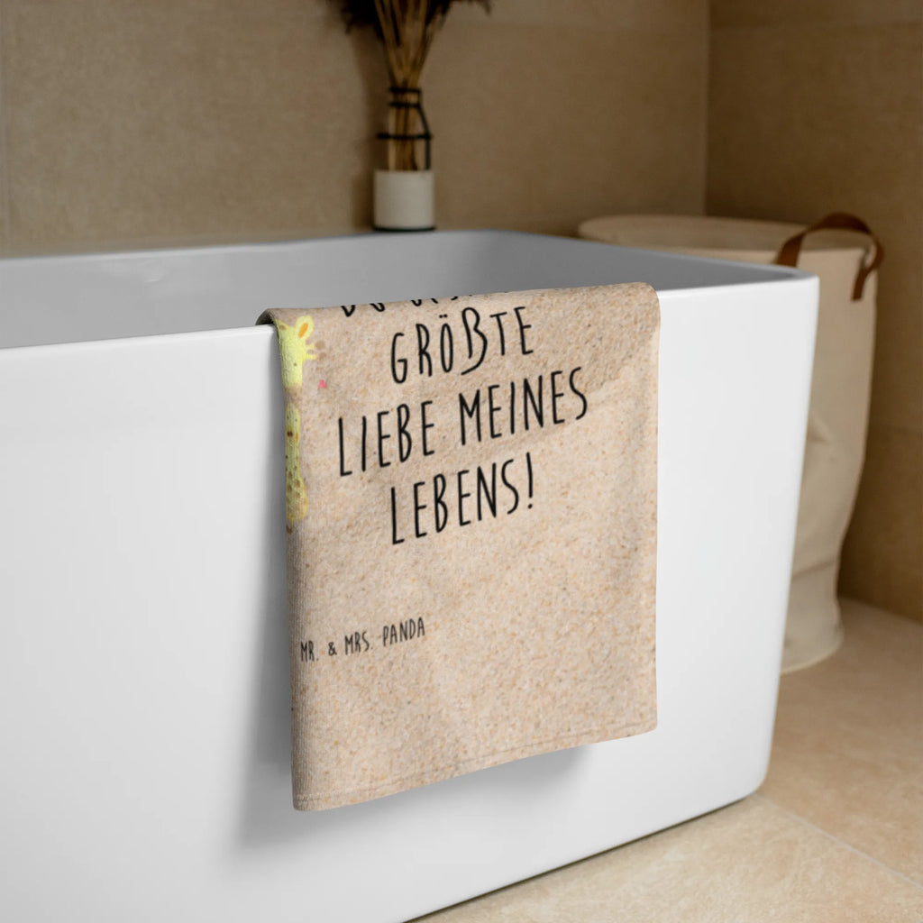 Photo XL Towel giraffe child Africa, mother, daughter, favourite person, mum, child, son, giraffe