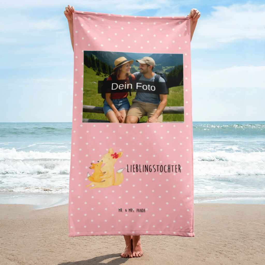 Photo XL Towel Fox mummy Family, Father's Day, Mother's Day, brother, sister, Mom, Dad, present, best daughter, daughter, favourite daughter, mom, mother