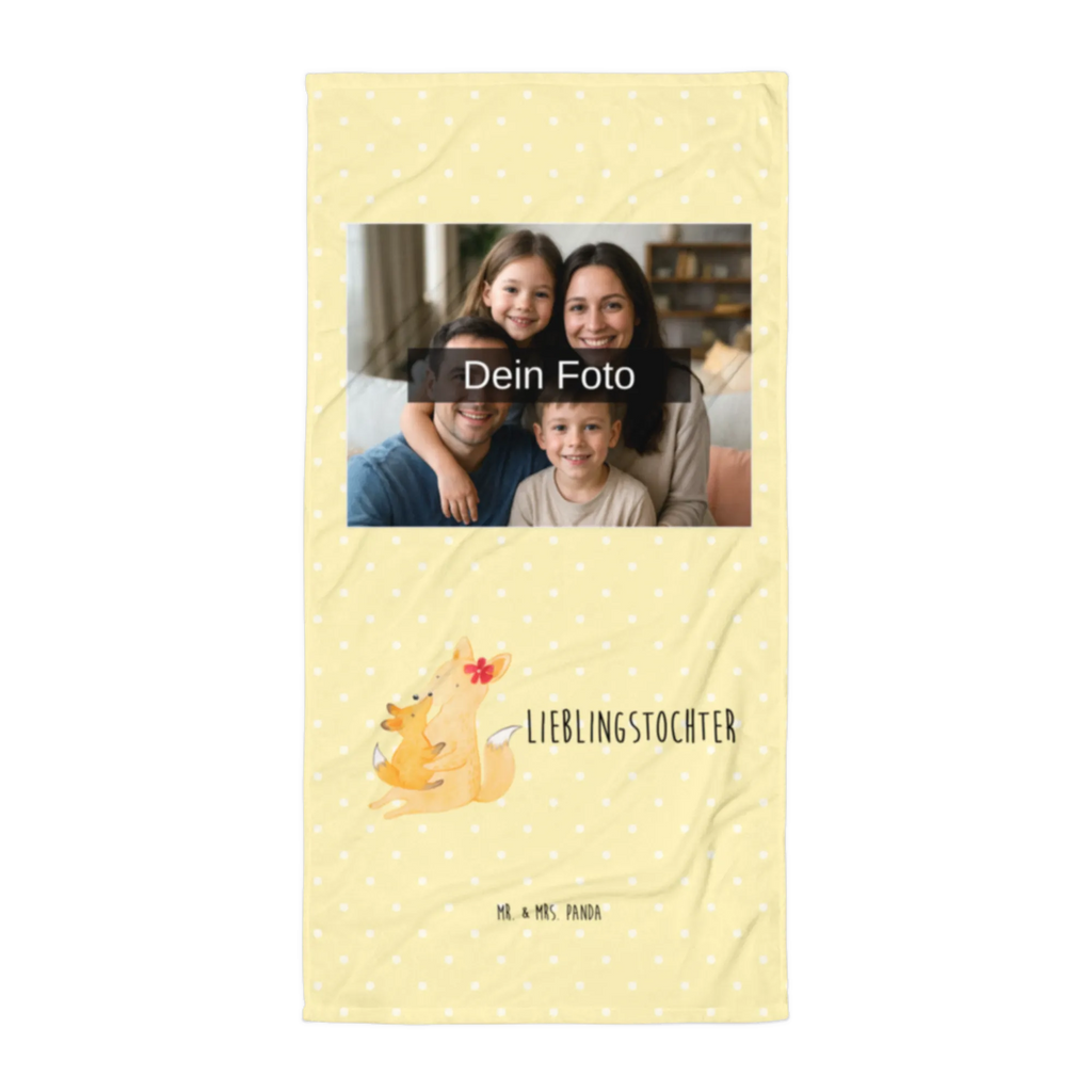 Photo XL Towel Fox mummy Family, Father's Day, Mother's Day, brother, sister, Mom, Dad, present, best daughter, daughter, favourite daughter, mom, mother