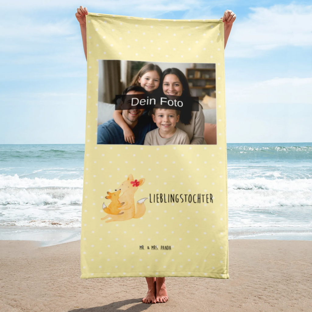 Photo XL Towel Fox mummy Family, Father's Day, Mother's Day, brother, sister, Mom, Dad, present, best daughter, daughter, favourite daughter, mom, mother