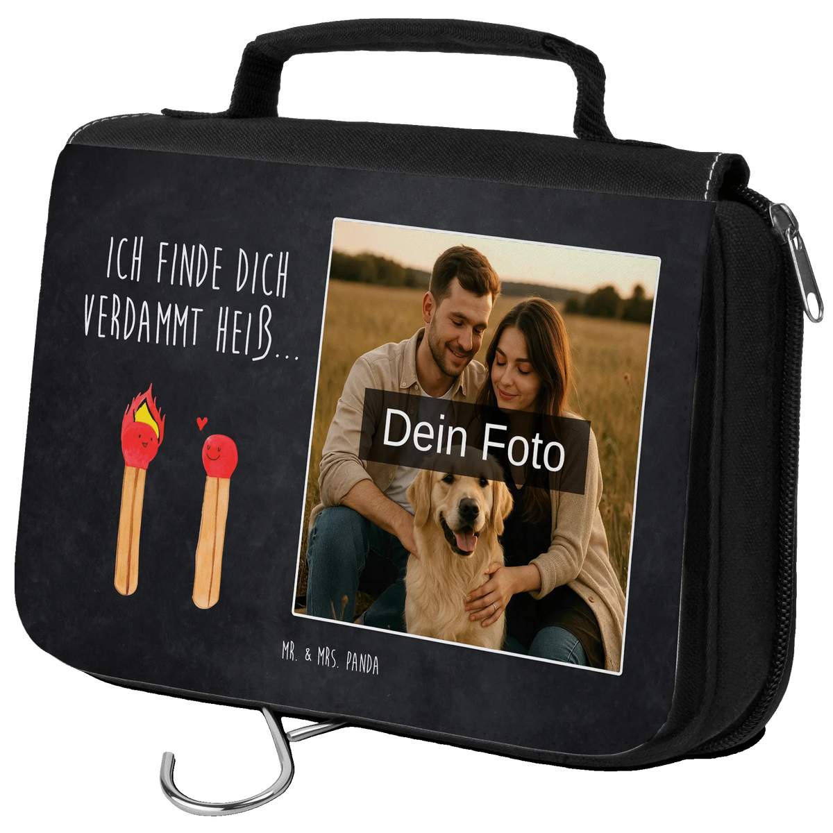 Personalized Photo Toiletry Bag Matches Love gift, gift for her, gift for him, anniversary gift, Loving, Two, Together, Marriage, Proposal of marriage