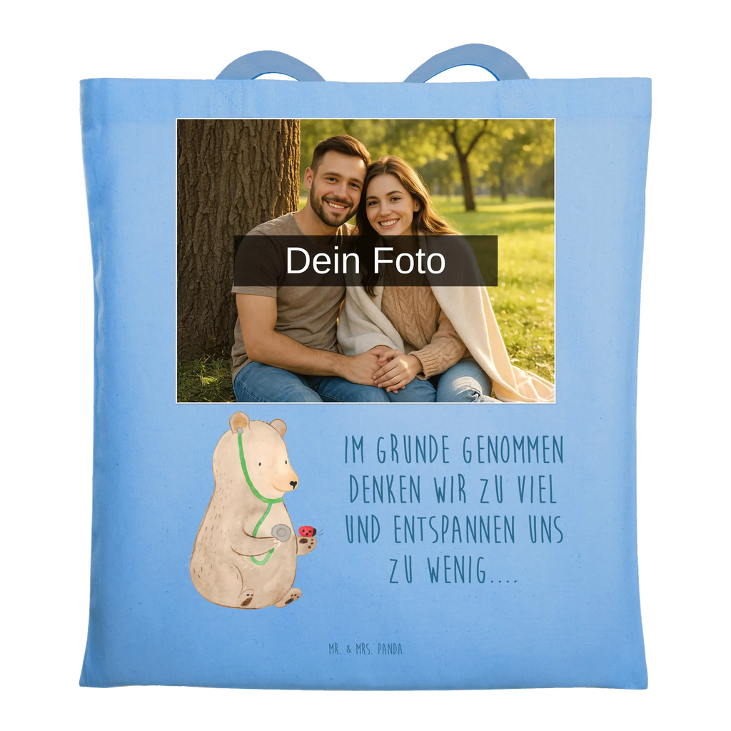 Personalisierte Foto Tragetasche Bär Arzt Personalisierte Foto Tragetasche, Bär, Teddy, Teddybär, Professorin, Arzt, Doktor, Professor, Ärztin, Doktorin