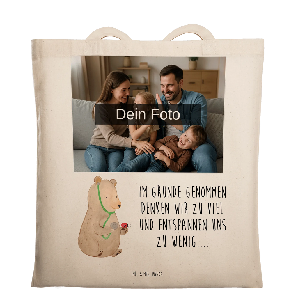 Personalisierte Foto Tragetasche Bär Arzt Personalisierte Foto Tragetasche, Bär, Teddy, Teddybär, Professorin, Arzt, Doktor, Professor, Ärztin, Doktorin