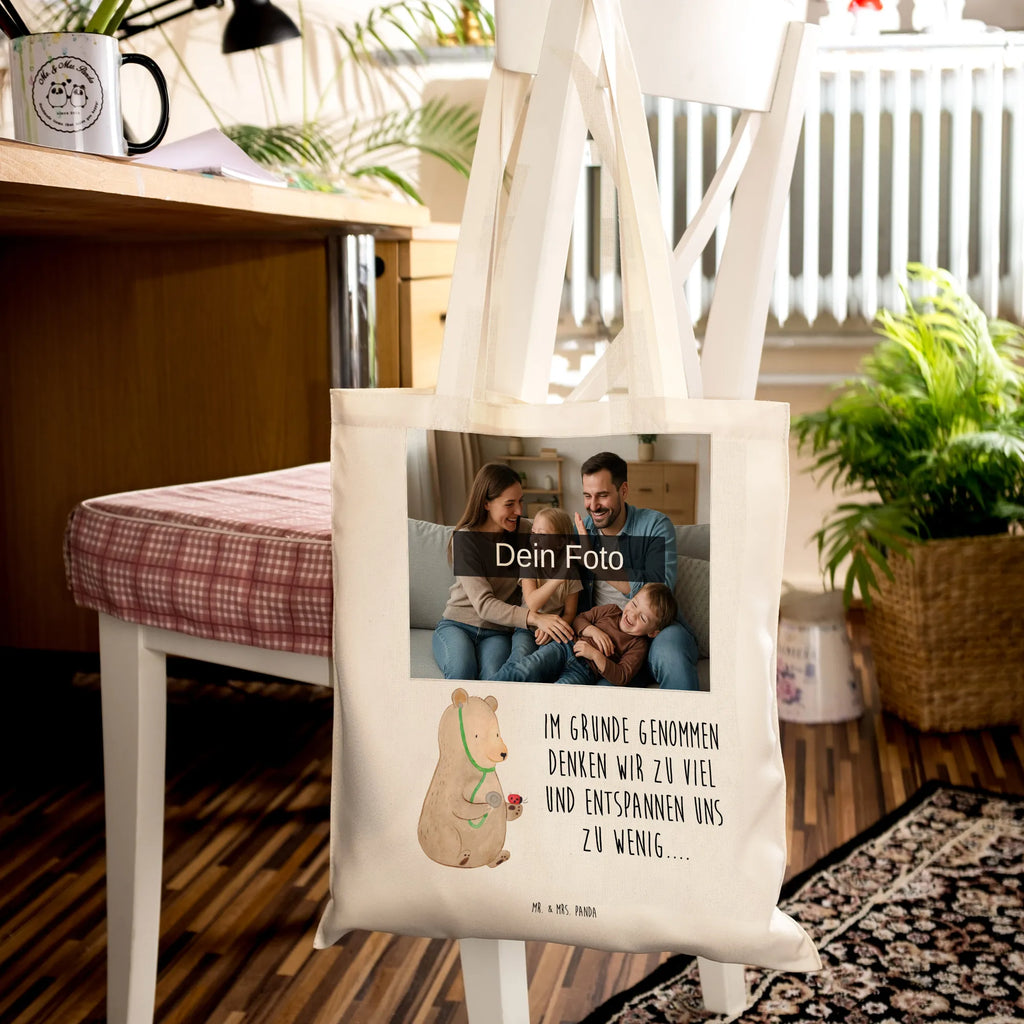 Personalisierte Foto Tragetasche Bär Arzt Personalisierte Foto Tragetasche, Bär, Teddy, Teddybär, Professorin, Arzt, Doktor, Professor, Ärztin, Doktorin