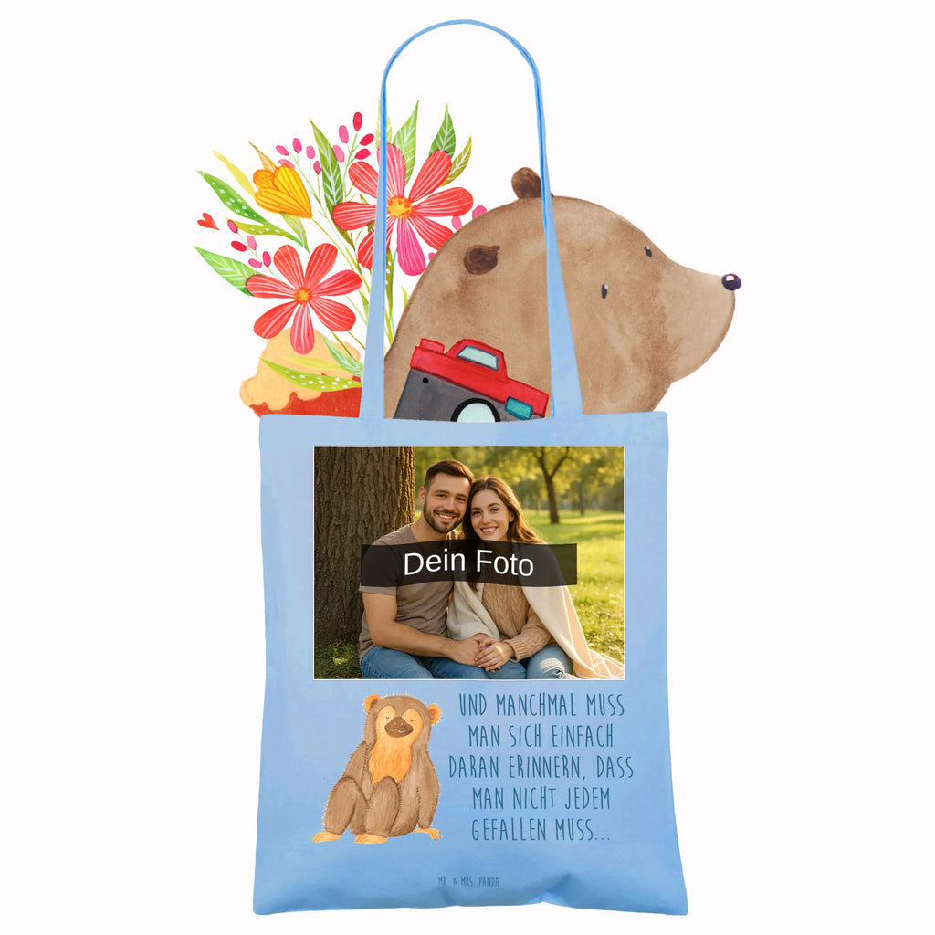 Personalisierte Foto Tragetasche Affe Personalisierte Foto Tragetasche, Afrika, Wildtiere, Affen, Selbstachtung, Selbstliebe, Selfcare, Liebe, Affe, Selbstbewusstsein, Respekt, Äffchen, Motivation