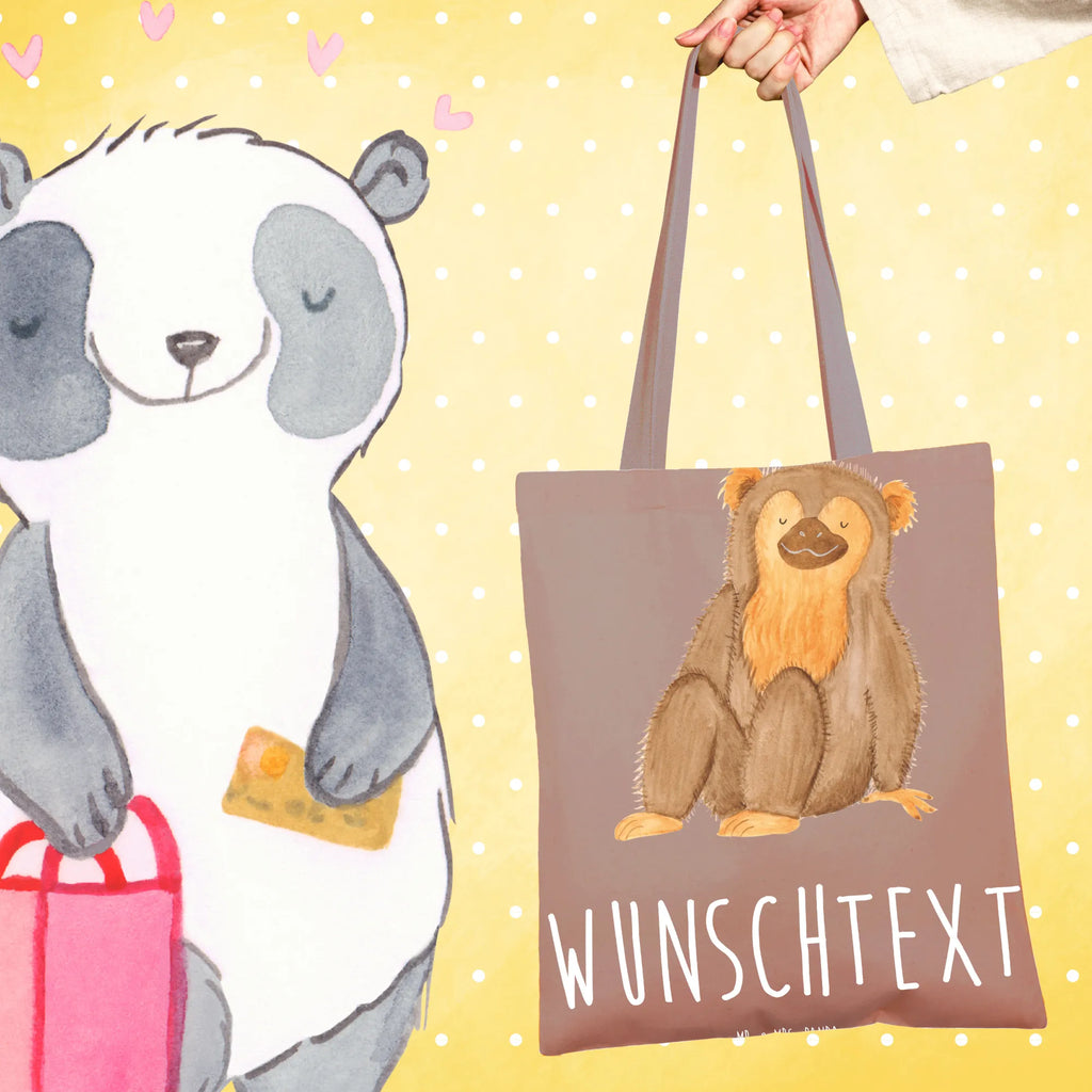 Personalisierte Foto Tragetasche Affe Personalisierte Foto Tragetasche, Afrika, Wildtiere, Affen, Selbstachtung, Selbstliebe, Selfcare, Liebe, Affe, Selbstbewusstsein, Respekt, Äffchen, Motivation